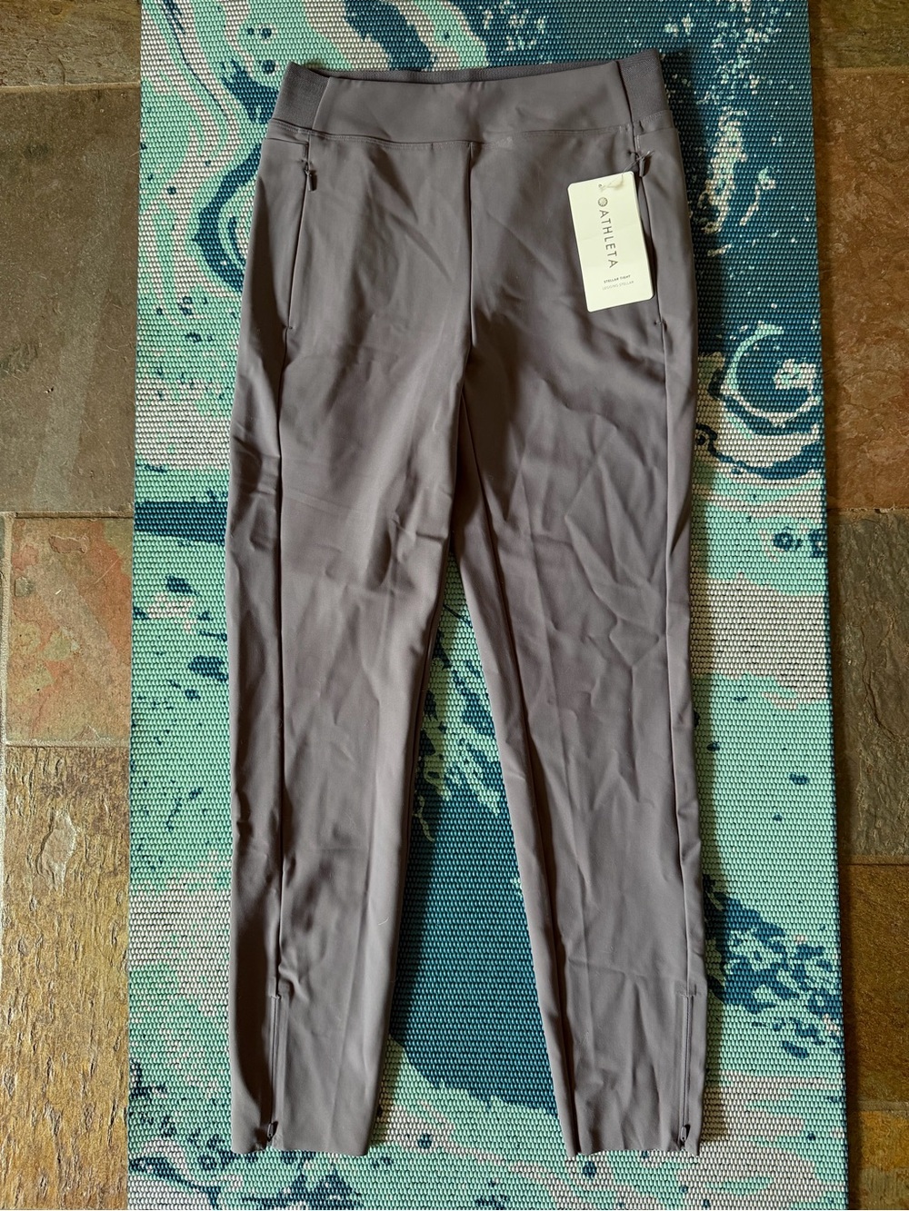 Athleta Stellar Tight Women's Taupe Stretch Joggers